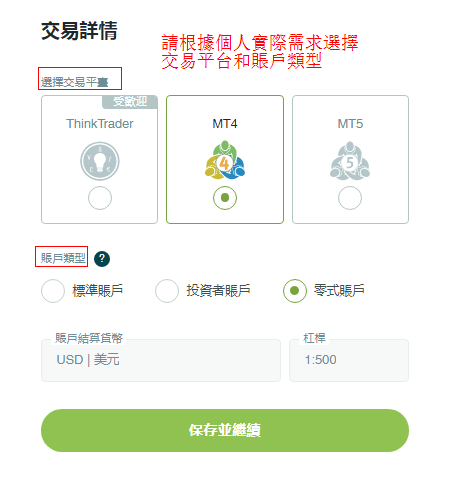 ThinkMarkets交易平台和賬戶類型
